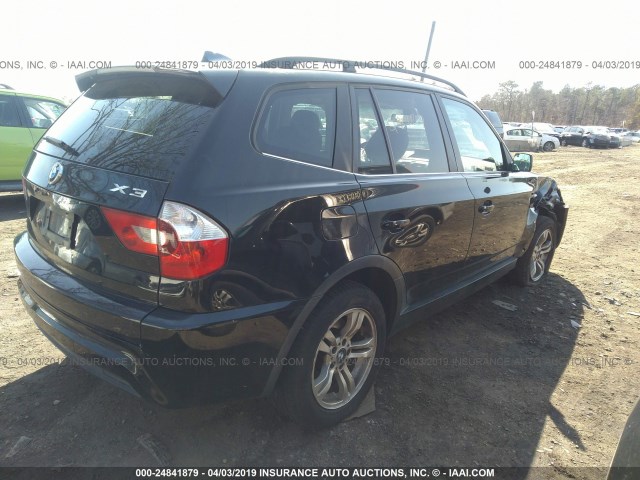 WBXPA93436WG78378 - 2006 BMW X3 3.0I BLACK photo 4