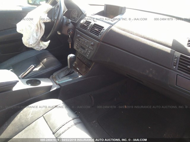 WBXPA93436WG78378 - 2006 BMW X3 3.0I BLACK photo 5