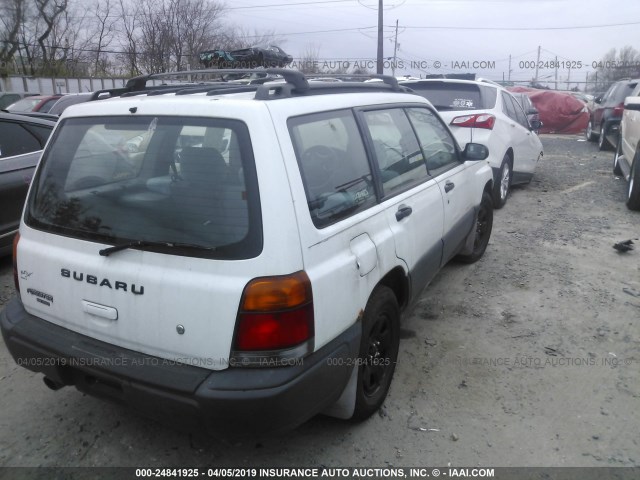 JF1SF6357XH738719 - 1999 SUBARU FORESTER L WHITE photo 4