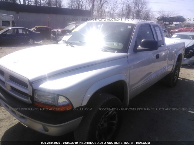 1D7HG32N63S155918 - 2003 DODGE DAKOTA SPORT SILVER photo 2