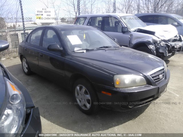 KMHDN46D94U882896 - 2004 HYUNDAI ELANTRA GLS/GT BLACK photo 1