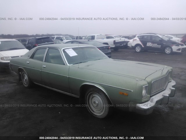 RH41C6A100121 - 1976 1976 PLYMOUTH GRAND FURY  GREEN photo 1