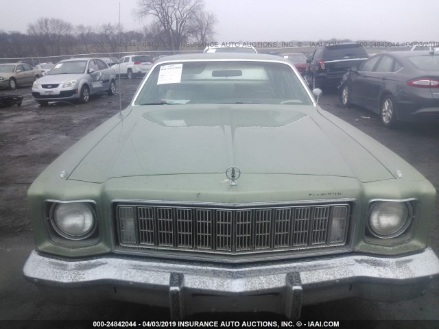 RH41C6A100121 - 1976 1976 PLYMOUTH GRAND FURY  GREEN photo 6