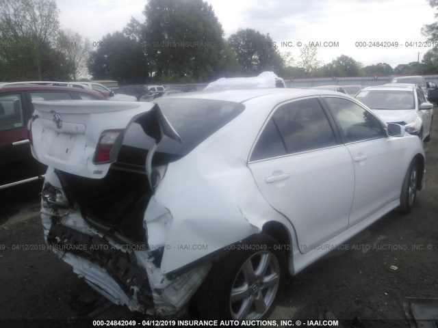 4T1BE46K97U661650 - 2007 TOYOTA CAMRY NEW GENERAT CE/LE/XLE/SE WHITE photo 4