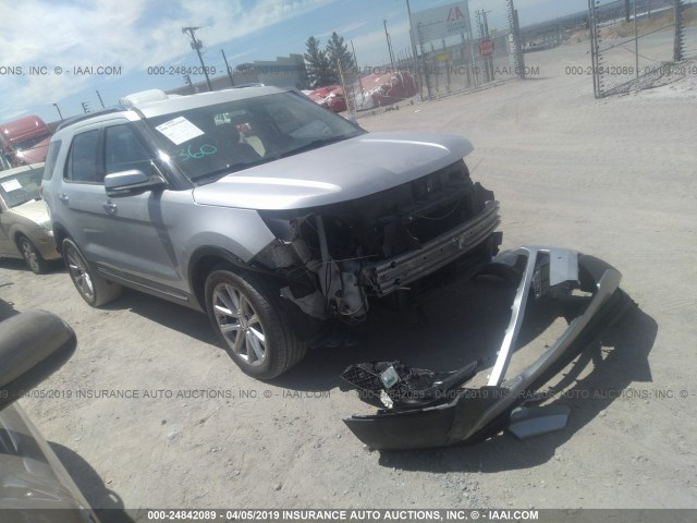 1FM5K7F83HGA23714 - 2017 FORD EXPLORER LIMITED SILVER photo 1