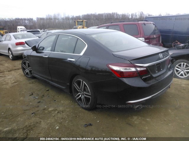 1HGCR2F1XHA261903 - 2017 HONDA ACCORD SPORT SPECIAL EDITION BLACK photo 3