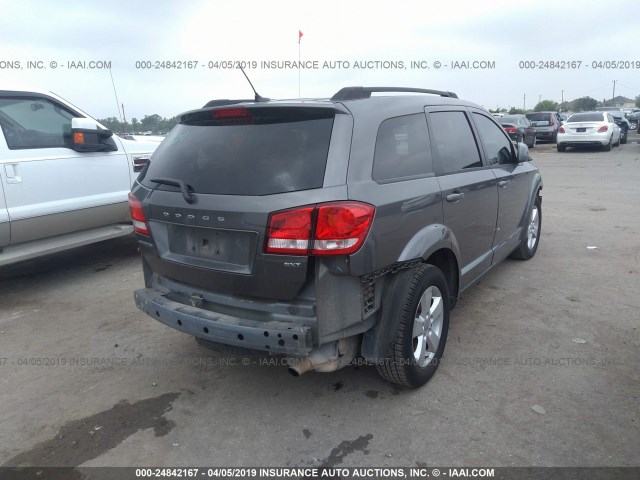 3C4PDCBB7CT395028 - 2012 DODGE JOURNEY SXT GRAY photo 4