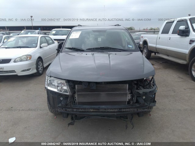 3C4PDCBB7CT395028 - 2012 DODGE JOURNEY SXT GRAY photo 6