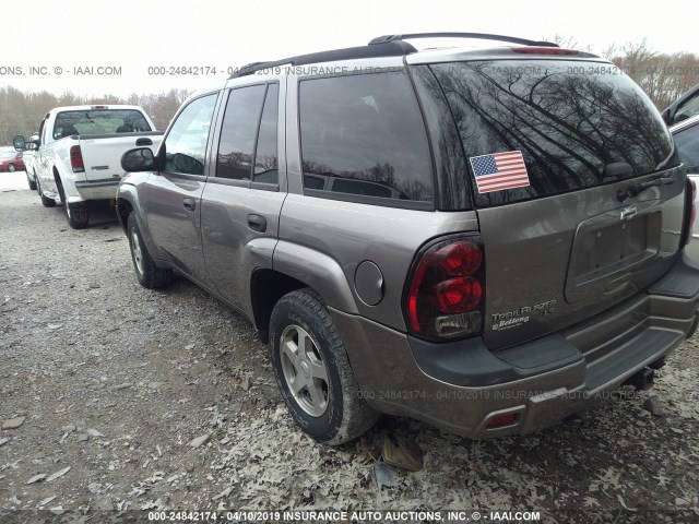 1GNDT13S862106311 - 2006 CHEVROLET TRAILBLAZER LS/LT GRAY photo 3