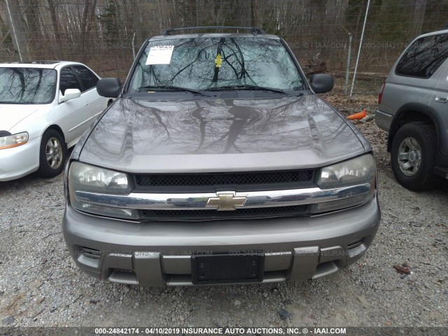 1GNDT13S862106311 - 2006 CHEVROLET TRAILBLAZER LS/LT GRAY photo 6