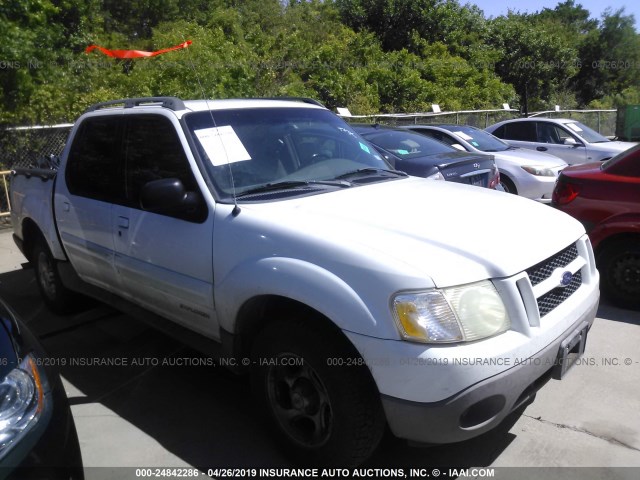 1FMZU67E22UC88384 - 2002 FORD EXPLORER SPORT TR  WHITE photo 1