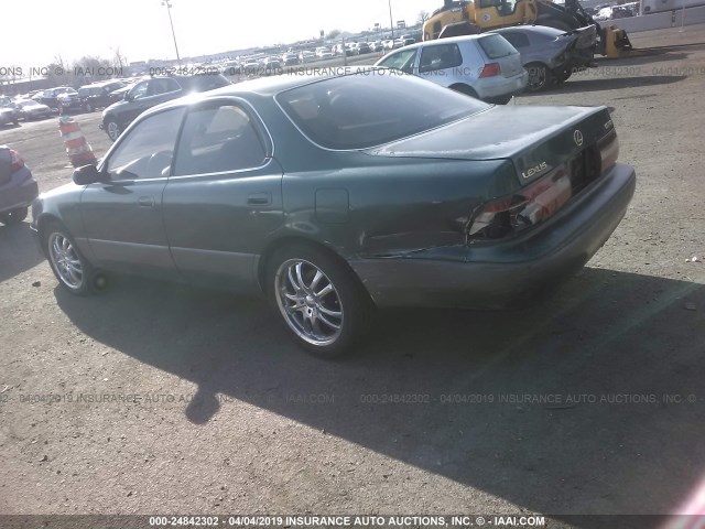 JT8BF12G8T0154708 - 1996 LEXUS ES 300 GREEN photo 3