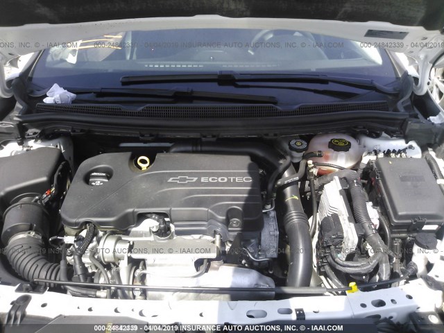 1G1BE5SM0H7111733 - 2017 CHEVROLET CRUZE LT WHITE photo 10