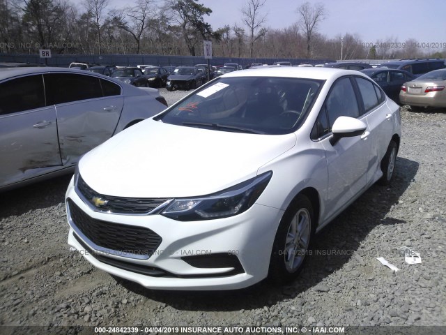 1G1BE5SM0H7111733 - 2017 CHEVROLET CRUZE LT WHITE photo 2
