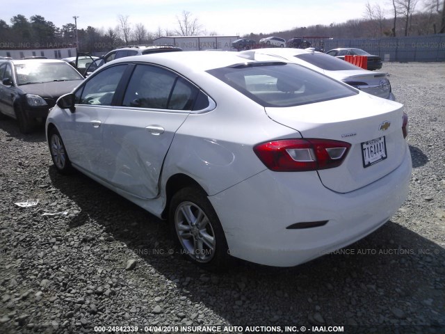 1G1BE5SM0H7111733 - 2017 CHEVROLET CRUZE LT WHITE photo 3