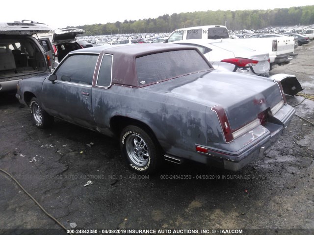 1G3GM11Y6JP306240 - 1988 OLDSMOBILE CUTLASS SUPREME CLASSIC BROUGHAM GRAY photo 3