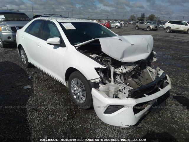 4T4BF1FK2CR203380 - 2012 TOYOTA CAMRY SE/LE/XLE WHITE photo 1