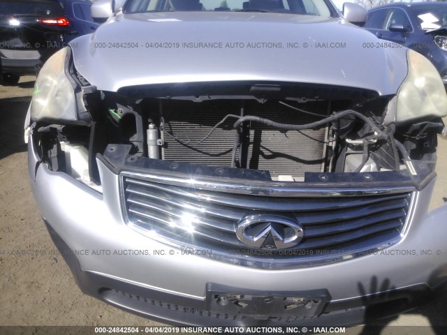 JNKAJ09F98M351565 - 2008 INFINITI EX35 JOURNEY SILVER photo 6