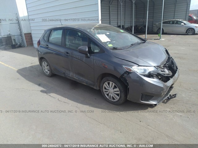 3HGGK5G55GM704050 - 2016 HONDA FIT LX GRAY photo 1