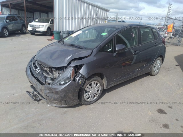 3HGGK5G55GM704050 - 2016 HONDA FIT LX GRAY photo 2