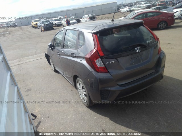 3HGGK5G55GM704050 - 2016 HONDA FIT LX GRAY photo 3