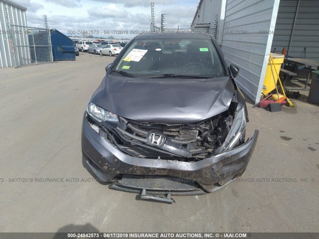 3HGGK5G55GM704050 - 2016 HONDA FIT LX GRAY photo 6