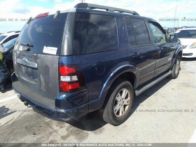 1FMEU63E17UA42826 - 2007 FORD EXPLORER XLT BLUE photo 4