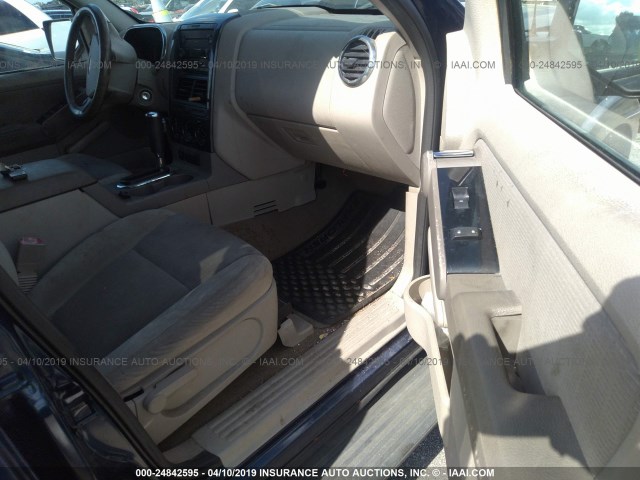 1FMEU63E17UA42826 - 2007 FORD EXPLORER XLT BLUE photo 5