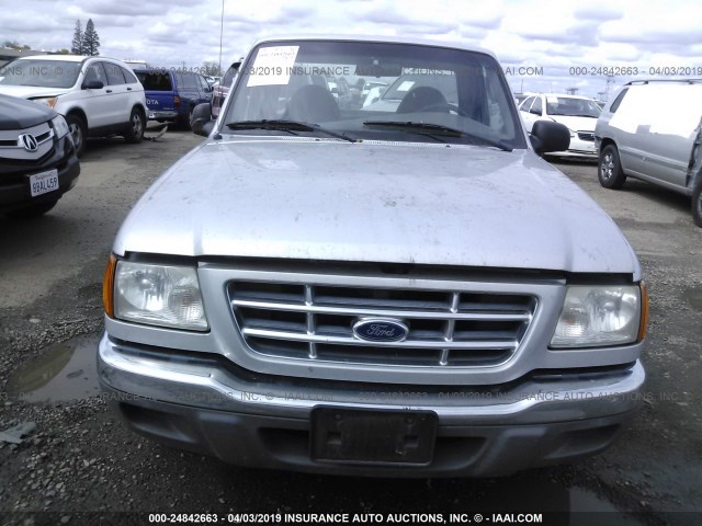 1FTYR10U43PA53216 - 2003 FORD RANGER SILVER photo 6