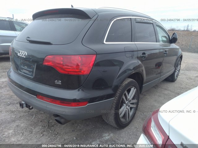 WA1BV74L07D065516 - 2007 AUDI Q7 4.2 QUATTRO PREMIUM BLACK photo 4