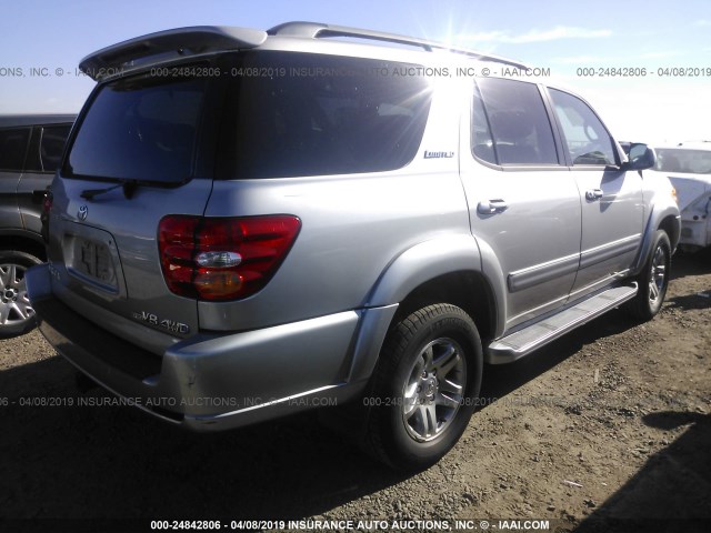 5TDBT48A93S171593 - 2003 TOYOTA SEQUOIA LIMITED SILVER photo 4