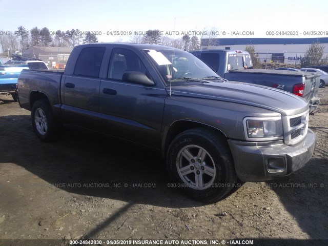 1D7HW38K88S592780 - 2008 DODGE DAKOTA SXT GRAY photo 1