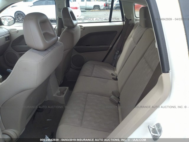 1B3HB28B87D549500 - 2007 DODGE CALIBER WHITE photo 8