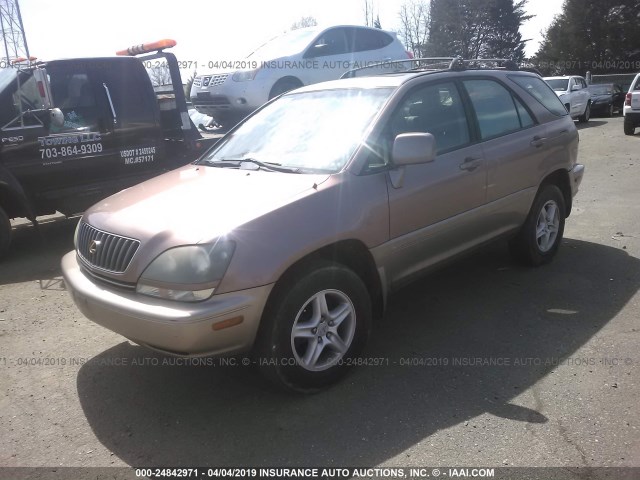 JT6HF10UXX0057365 - 1999 LEXUS RX 300 BROWN photo 2