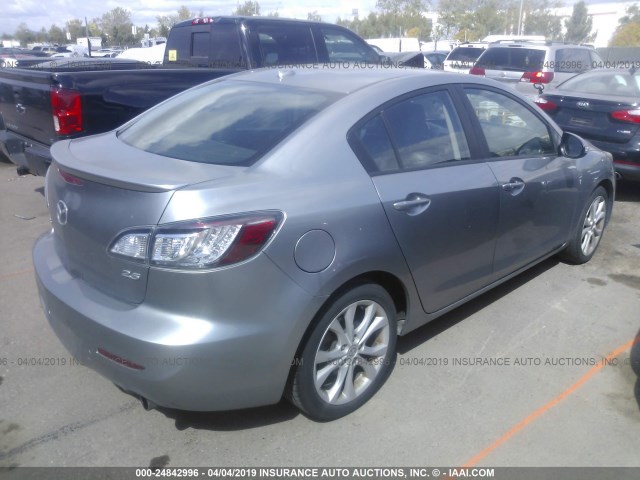 JM1BL1S61A1123387 - 2010 MAZDA 3 S GRAY photo 4