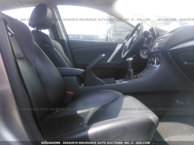 JM1BL1S61A1123387 - 2010 MAZDA 3 S GRAY photo 5