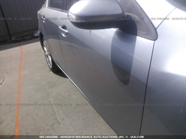 JM1BL1S61A1123387 - 2010 MAZDA 3 S GRAY photo 6