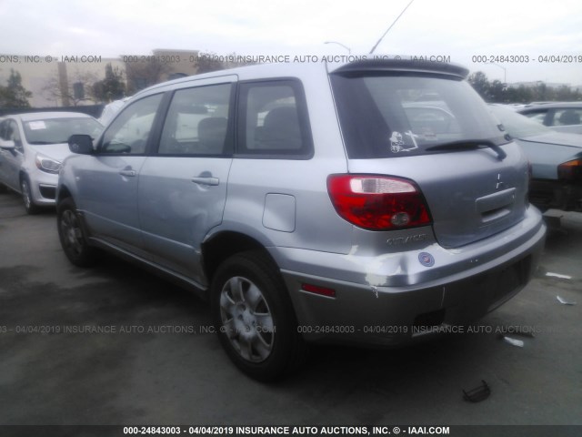 JA4LX31F85U041273 - 2005 MITSUBISHI OUTLANDER LS SILVER photo 3