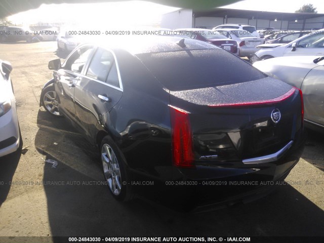 1G6AA5RA5D0142282 - 2013 CADILLAC ATS BLACK photo 3