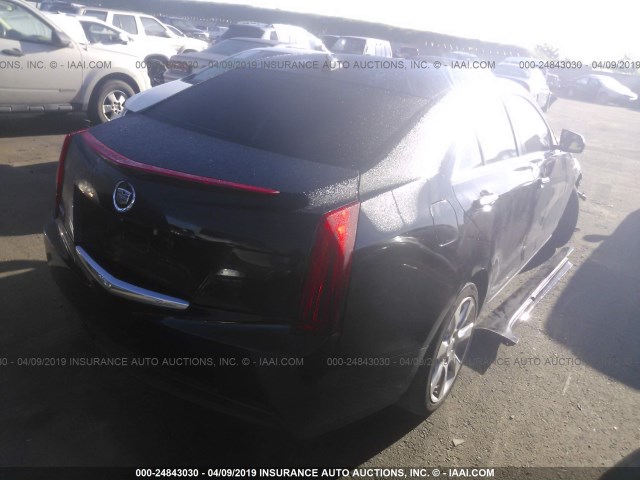 1G6AA5RA5D0142282 - 2013 CADILLAC ATS BLACK photo 4