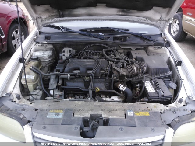 1G1NE52M7W6197106 - 1998 CHEVROLET MALIBU LS WHITE photo 10