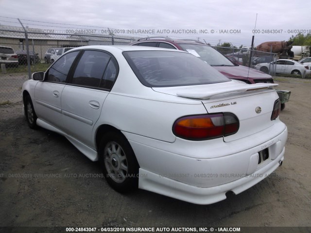 1G1NE52M7W6197106 - 1998 CHEVROLET MALIBU LS WHITE photo 3