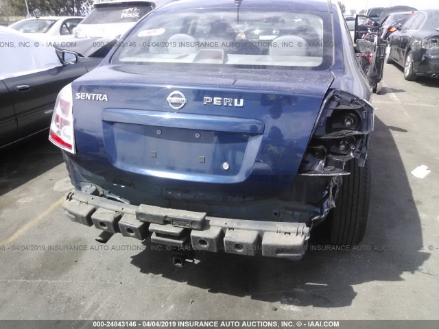 3N1AB61E99L610221 - 2009 NISSAN SENTRA 2.0/2.0S/2.0SL BLUE photo 6