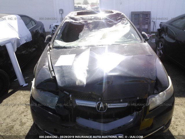 19UUA66237A024518 - 2007 ACURA TL BLACK photo 6