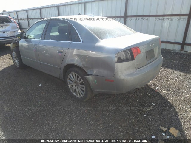 WAUDF78E56A102404 - 2006 AUDI A4 2.0T QUATTRO GRAY photo 3