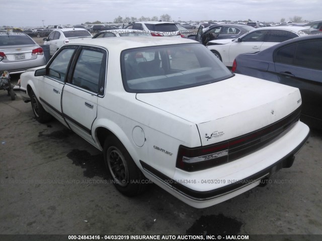 3G4AG54N9NS624734 - 1992 BUICK CENTURY SPECIAL WHITE photo 3