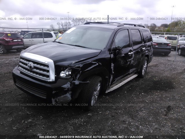 5TDKY5G11CS042062 - 2012 TOYOTA SEQUOIA LIMITED BLACK photo 2