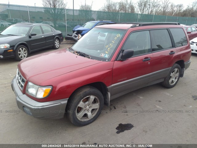 JF1SF6552XH720688 - 1999 SUBARU FORESTER S/S LIMITED RED photo 2