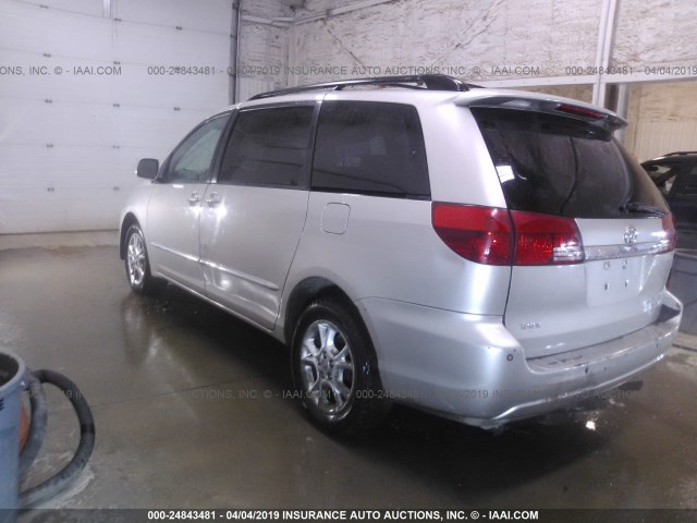 5TDBA22C04S022155 - 2004 TOYOTA SIENNA XLE/XLE LIMITED SILVER photo 3