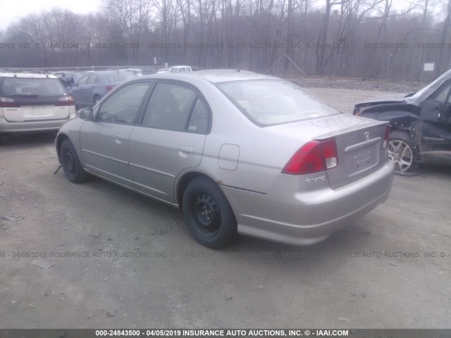 JHMES96624S000347 - 2004 HONDA CIVIC HYBRID GOLD photo 3